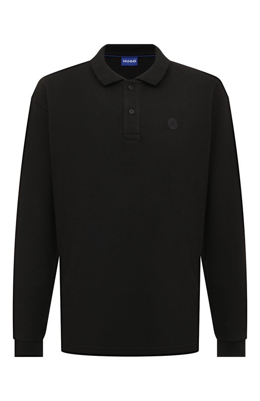

Хлопковое поло HUGO Blue, Чёрный