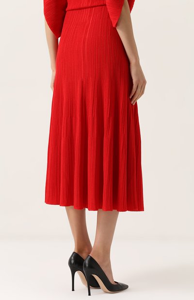 Однотонная жатая юбка-миди SONIA RYKIEL, арт. 18355201-LA, фото 4