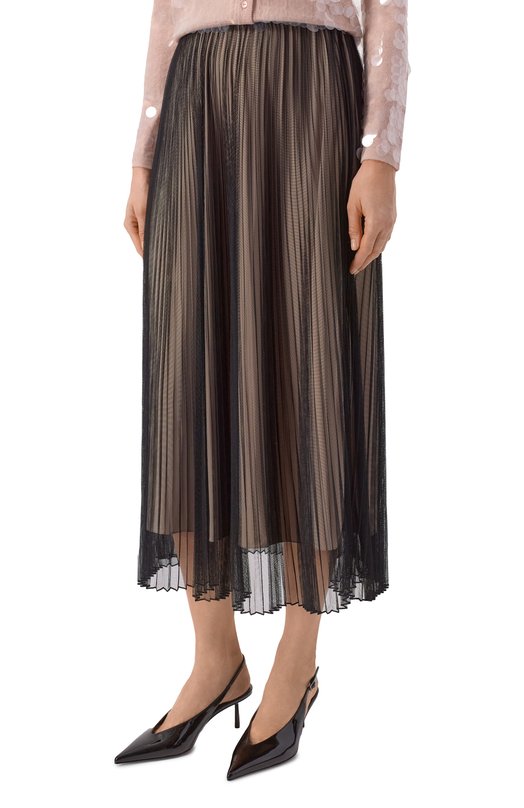 Плиссированная юбка Weekend Max Mara BABY Чёрный  BABY Фото 3