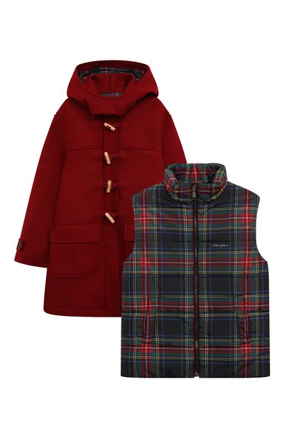 Комплект из пальто и жилета DOLCE & GABBANA, арт. L5RC51/G7NMQ_SET