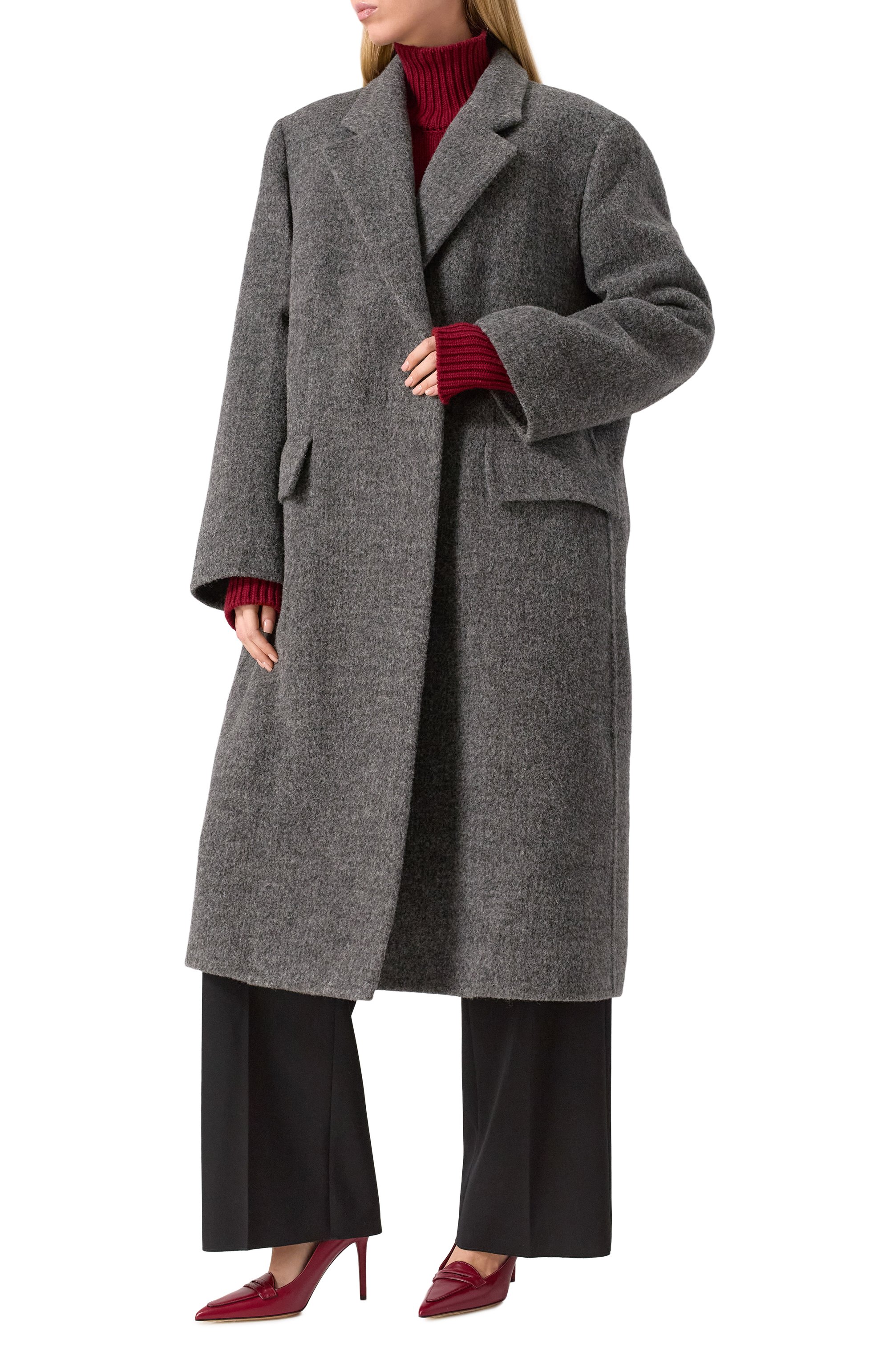 Шерстяное пальто JIL SANDER, арт. J02AA0176-J41387, фото 3