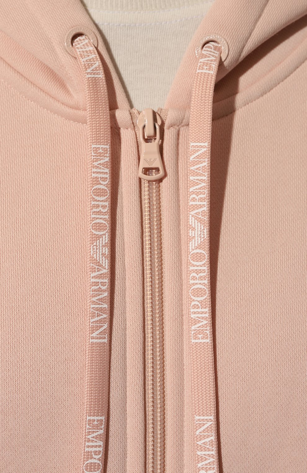 Хлопковая толстовка EMPORIO ARMANI розового цвета по цене 12000 руб., арт. 164635/2F265, фото 5 Хлопковая толстовка EMPORIO ARMANI, арт. 164635/2F265, фото 5