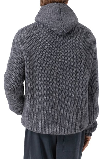 Свитер из хлопка и шерсти NEVER ENOUGH темно-серого цвета по цене 52100 руб., арт. MKN054, фото 4 Свитер из хлопка и шерсти NEVER ENOUGH, арт. MKN054, фото 4