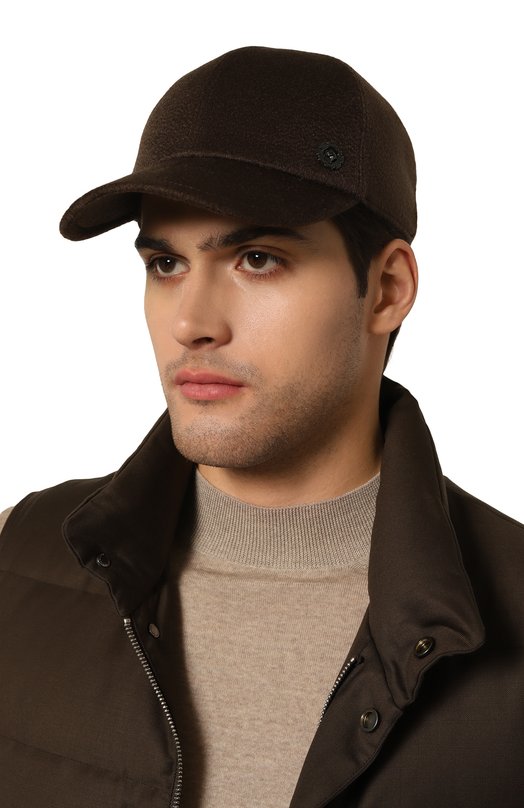 Кашемировая бейсболка Stefano Ricci MCV430019E/CA10 Коричневый  MCV430019E/CA10 Фото 2