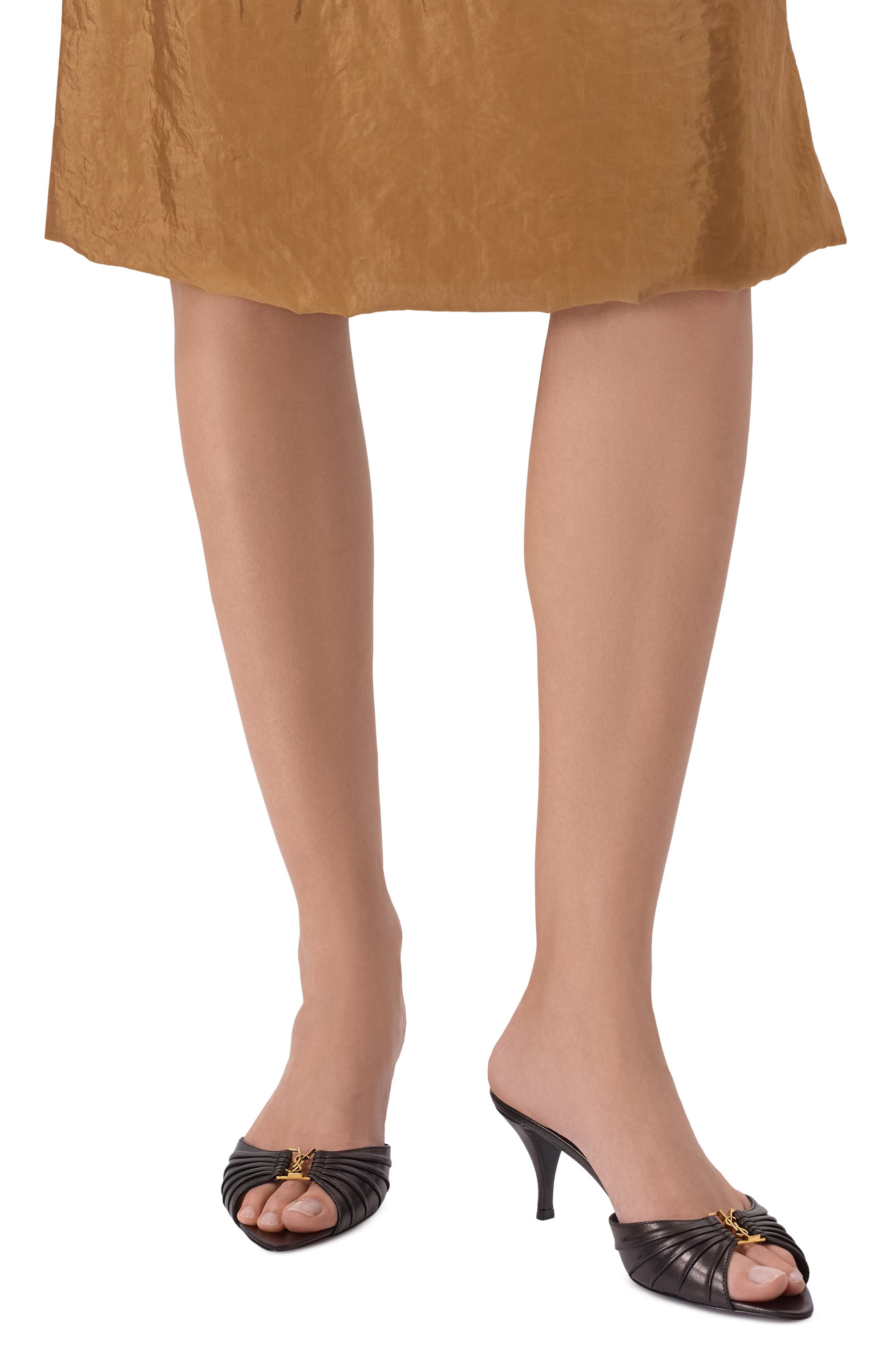 Кожаные мюли babylone 60 SAINT LAURENT, арт. 861121/AAF2R, фото 2