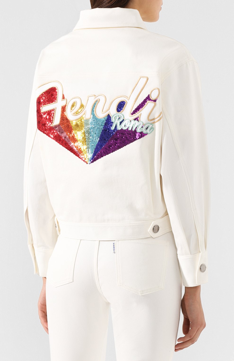 Джинсовая куртка FENDI, арт. FLF503 A5HR, фото 4