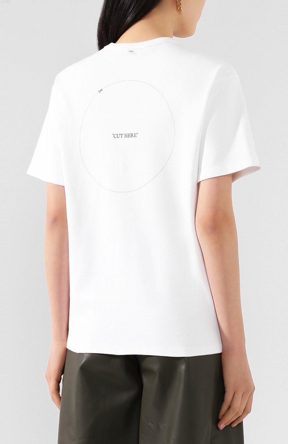 Хлопковая футболка OFF-WHITE, арт. 0WAA078S20JER0010145, фото 4