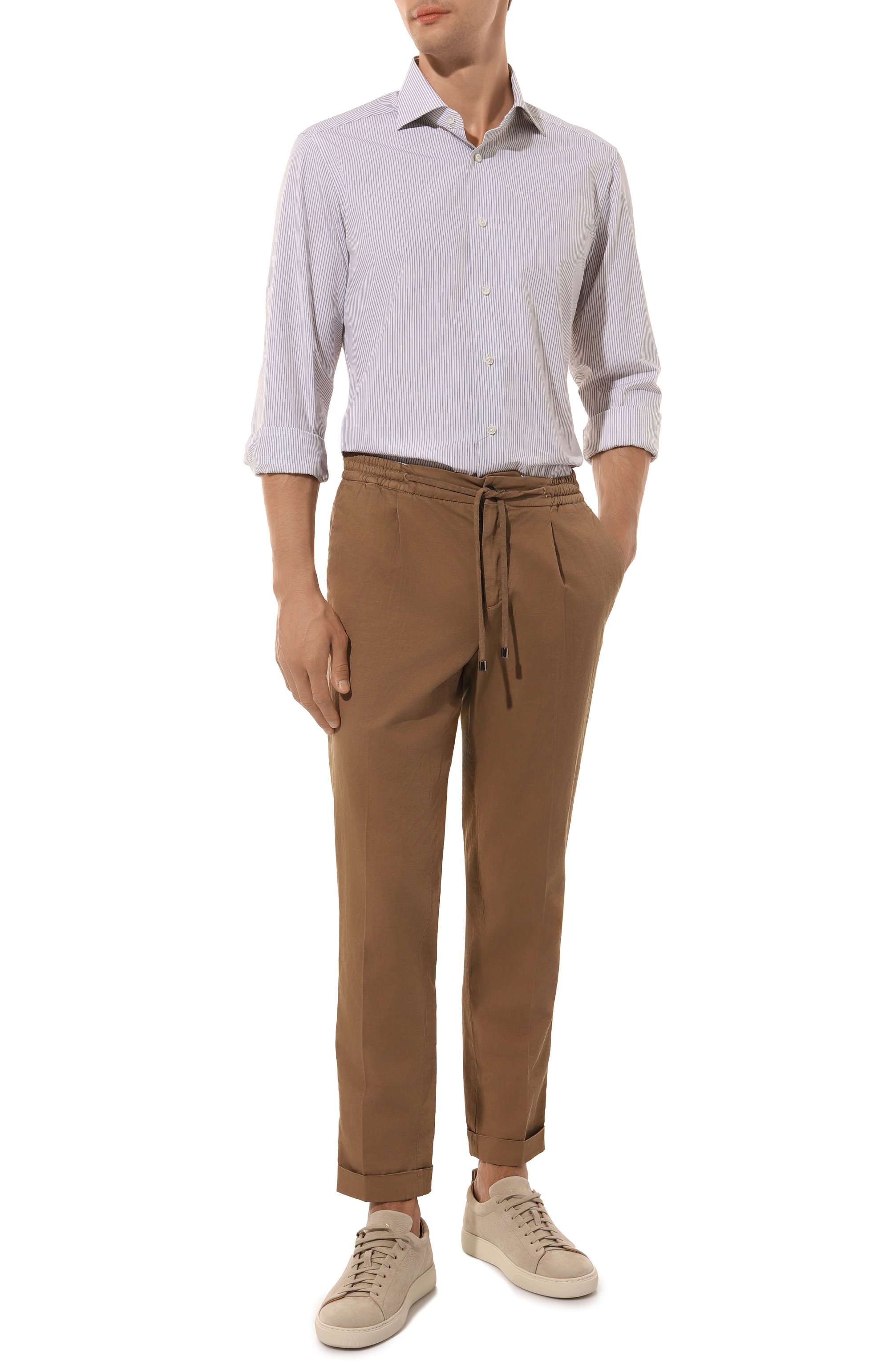 Хлопковая рубашка ZEGNA, арт. 701049A7/9MS0BA, фото 2