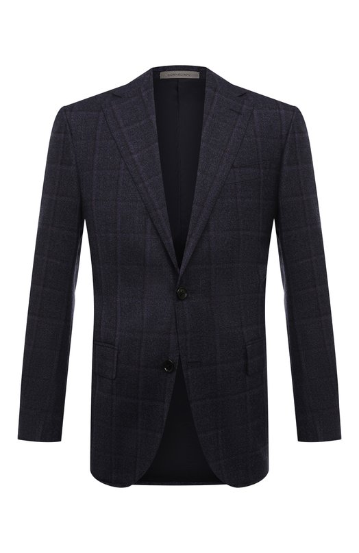 Шерстяной пиджак Corneliani 946008-9416454 Синий 946008-9416454