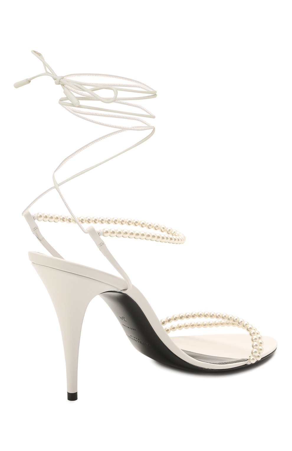 Кожаные босоножки  luna SAINT LAURENT, арт. 650820/20500, фото 4