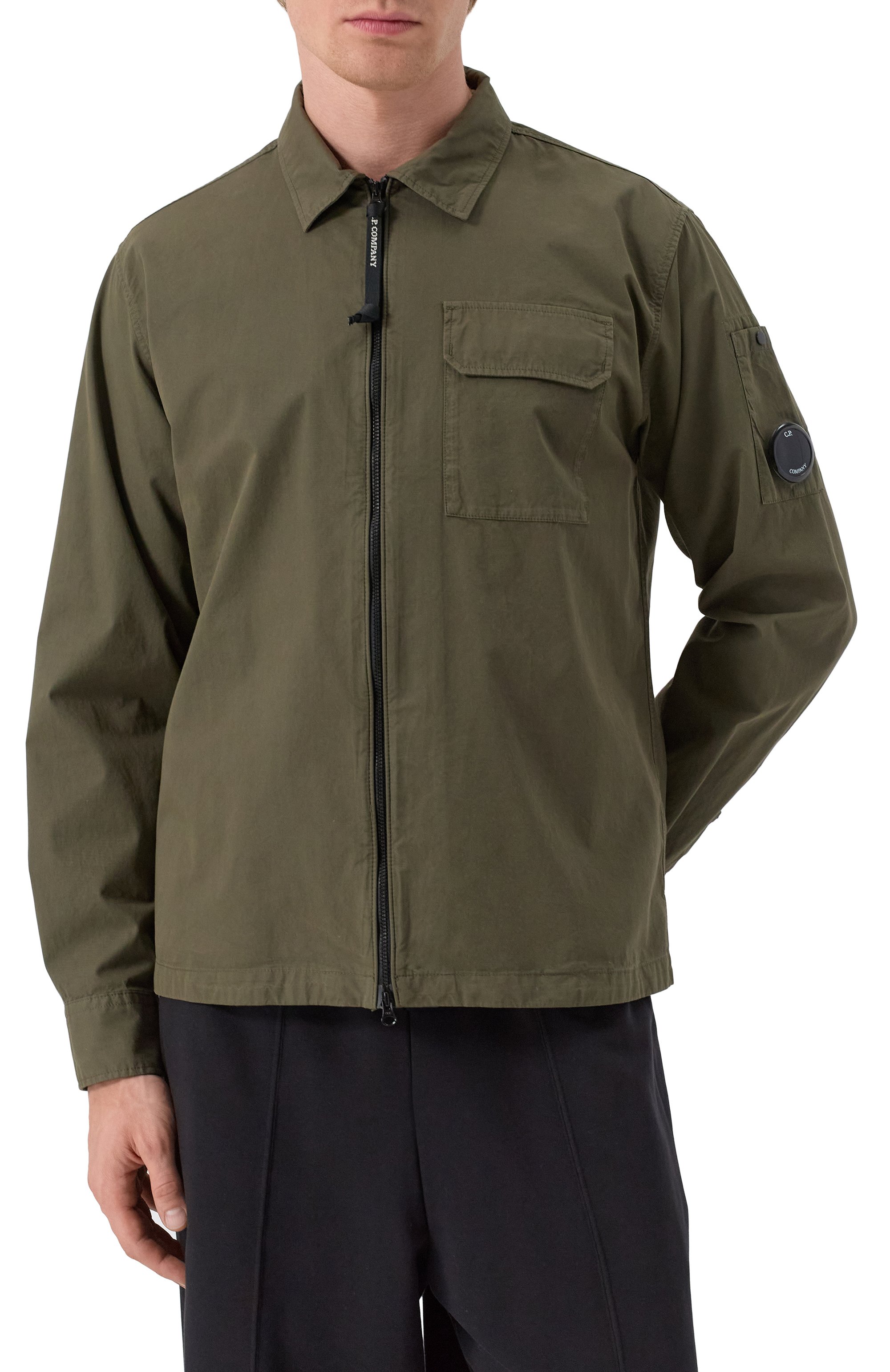 Хлопковая куртка-рубашка C.P. COMPANY, арт. 18CM0S124A110143G, фото 3