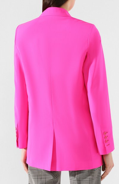 Шерстяной жакет MSGM фуксия цвета по цене 43550 руб., арт. 2841MDG28 207118, фото 4 Шерстяной жакет MSGM, арт. 2841MDG28 207118, фото 4