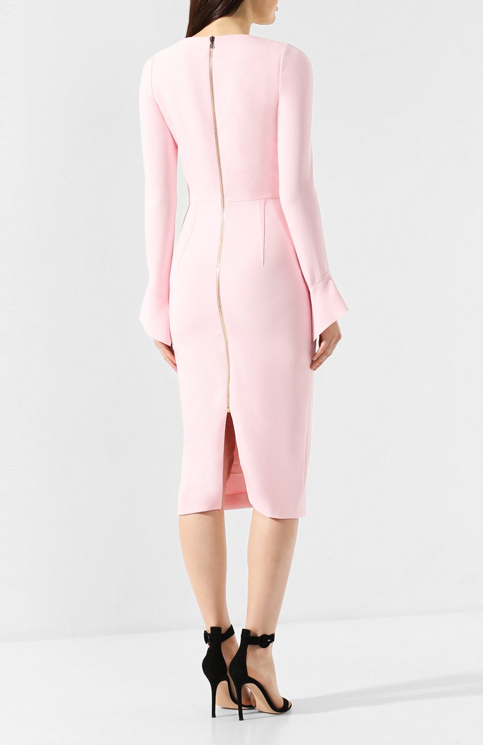 Платье ROLAND MOURET светло-розового цвета по цене 131000 руб., арт. PW19/S0647/F2196, фото 4 Платье ROLAND MOURET, арт. PW19/S0647/F2196, фото 4
