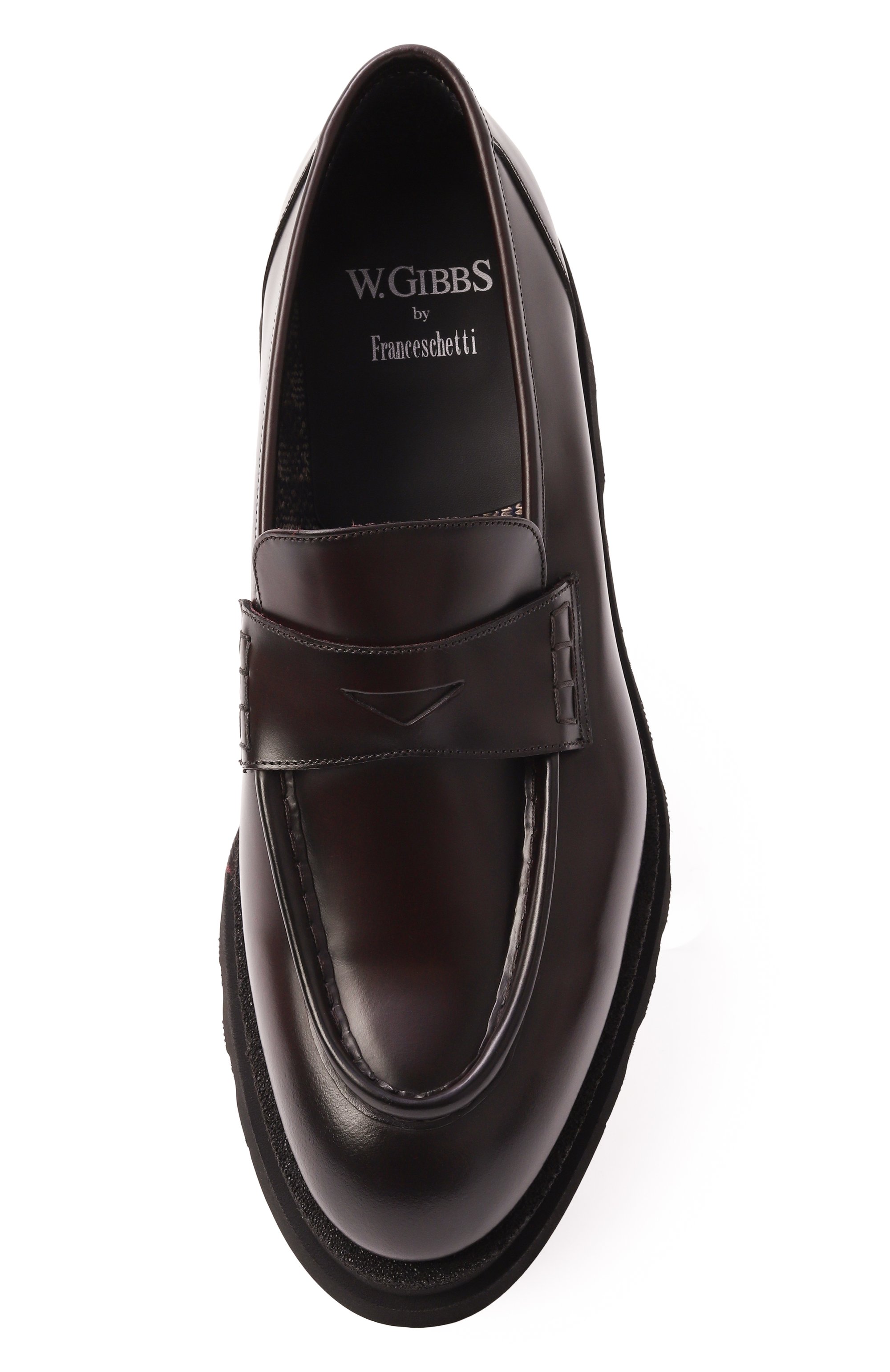 Кожаные пенни-лоферы W.GIBBS, арт. 7467014/R0IS W00LEN, фото 6