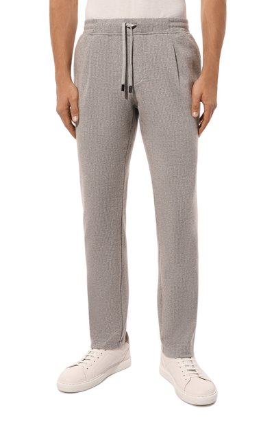 Брюки из хлопка и шерсти CAPOBIANCO серого цвета по цене 52750 руб., арт. 17M750.GP00., фото 3 Брюки из хлопка и шерсти CAPOBIANCO, арт. 17M750.GP00., фото 3