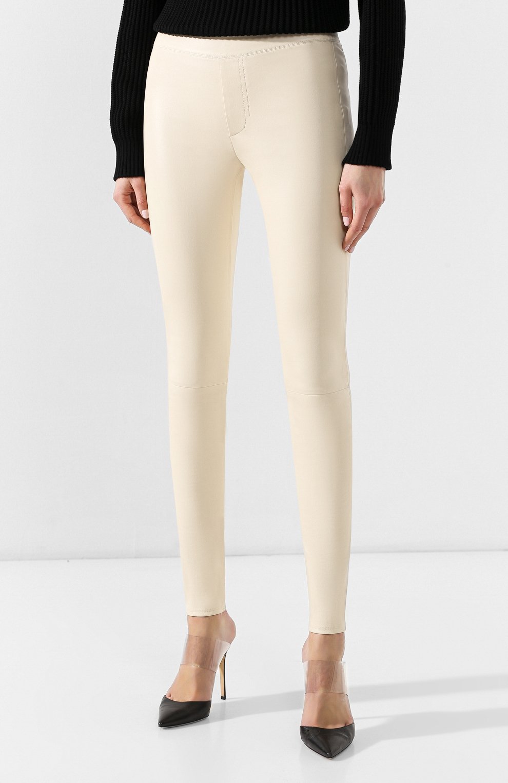 Кожаные брюки HELMUT LANG, арт. G06HW240, фото 3