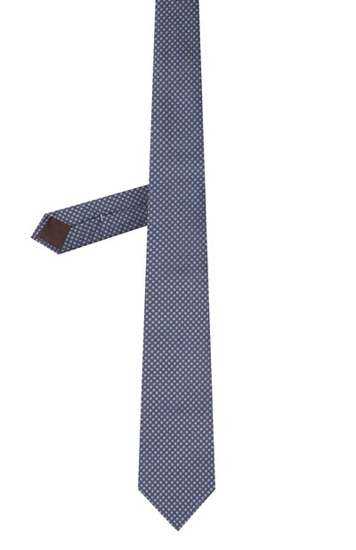 Шелковый галстук CANALI синего цвета по цене 15950 руб., арт. 18/HJ03850, фото 3 Шелковый галстук CANALI, арт. 18/HJ03850, фото 3