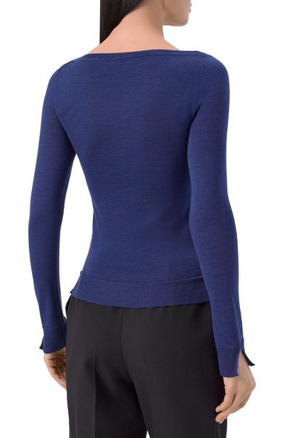 Пуловер из кашемира и шелка MVST синего цвета по цене 123000 руб., арт. M26.CSW.K409/JAIPUR, фото 4 Пуловер из кашемира и шелка MVST, арт. M26.CSW.K409/JAIPUR, фото 4