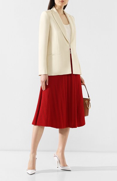 Жакет из смеси вискозы и льна VICTORIA, VICTORIA BECKHAM, арт. JKVV 077 SS19 VISC0SE LINEN BLEND, фото 2