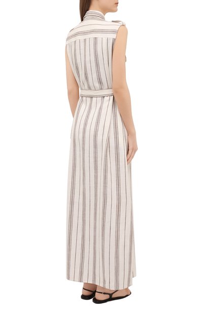 Платье из шелка и льна KITON, арт. D51313K09T15, фото 4