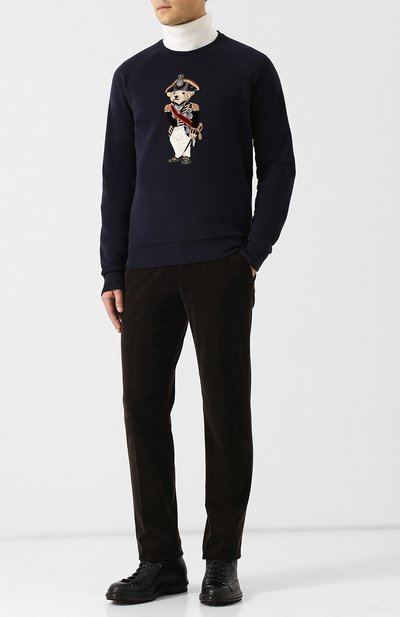 Свитшот из смеси хлопка и вискозы с аппликацией RALPH LAUREN, арт. 790728161, фото 2