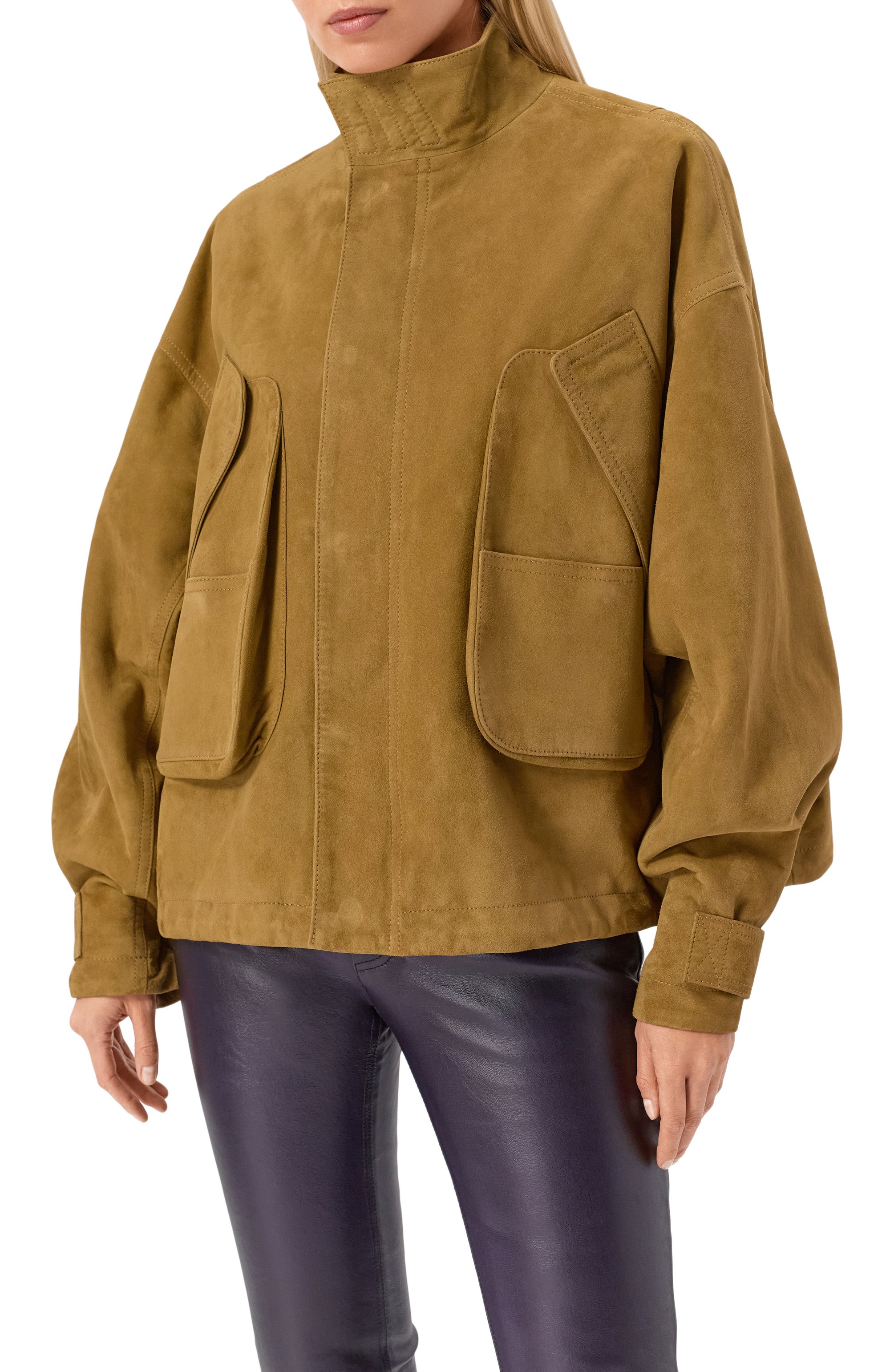 Замшевая куртка THE ATTICO, арт. 260WCB00106/LBT144AA, фото 3