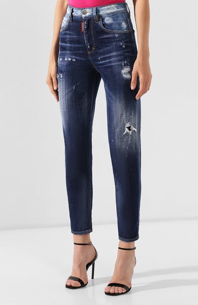 Джинсы DSQUARED2 синего цвета по цене 45450 руб., арт. S75LB0189/S30342, фото 3 Джинсы DSQUARED2, арт. S75LB0189/S30342, фото 3