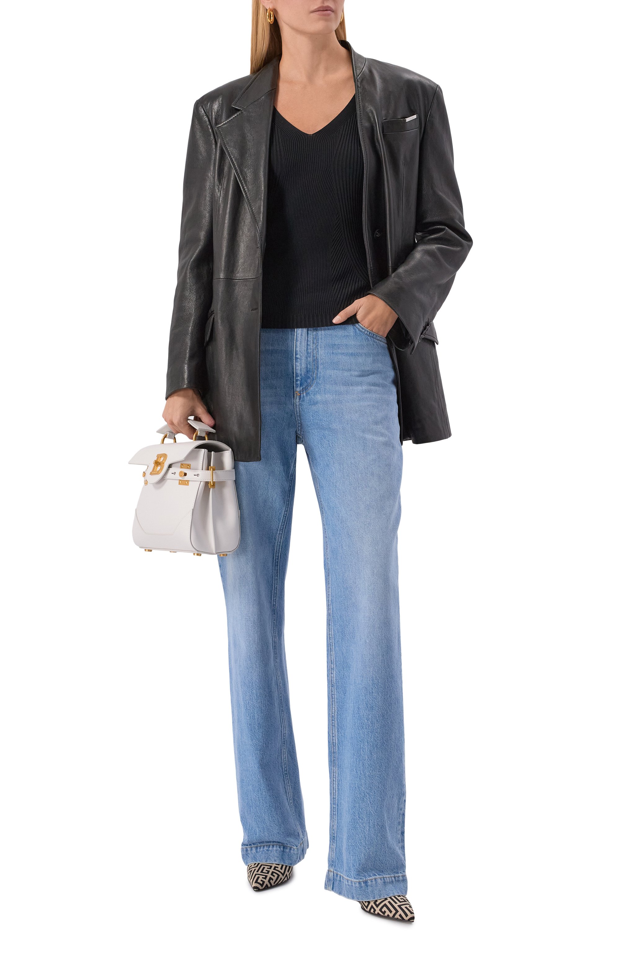 Текстильные ботильоны skye BALMAIN, арт. FN0TA680/TMGK, фото 3