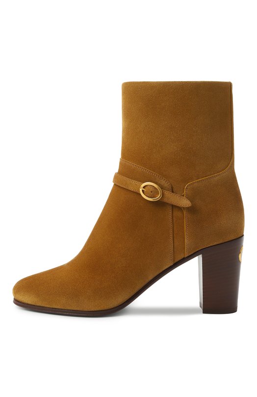Замшевые ботильоны Pattie 75 Valentino 7W2S0MT7/DHU Коричневый  7W2S0MT7/DHU Фото 4