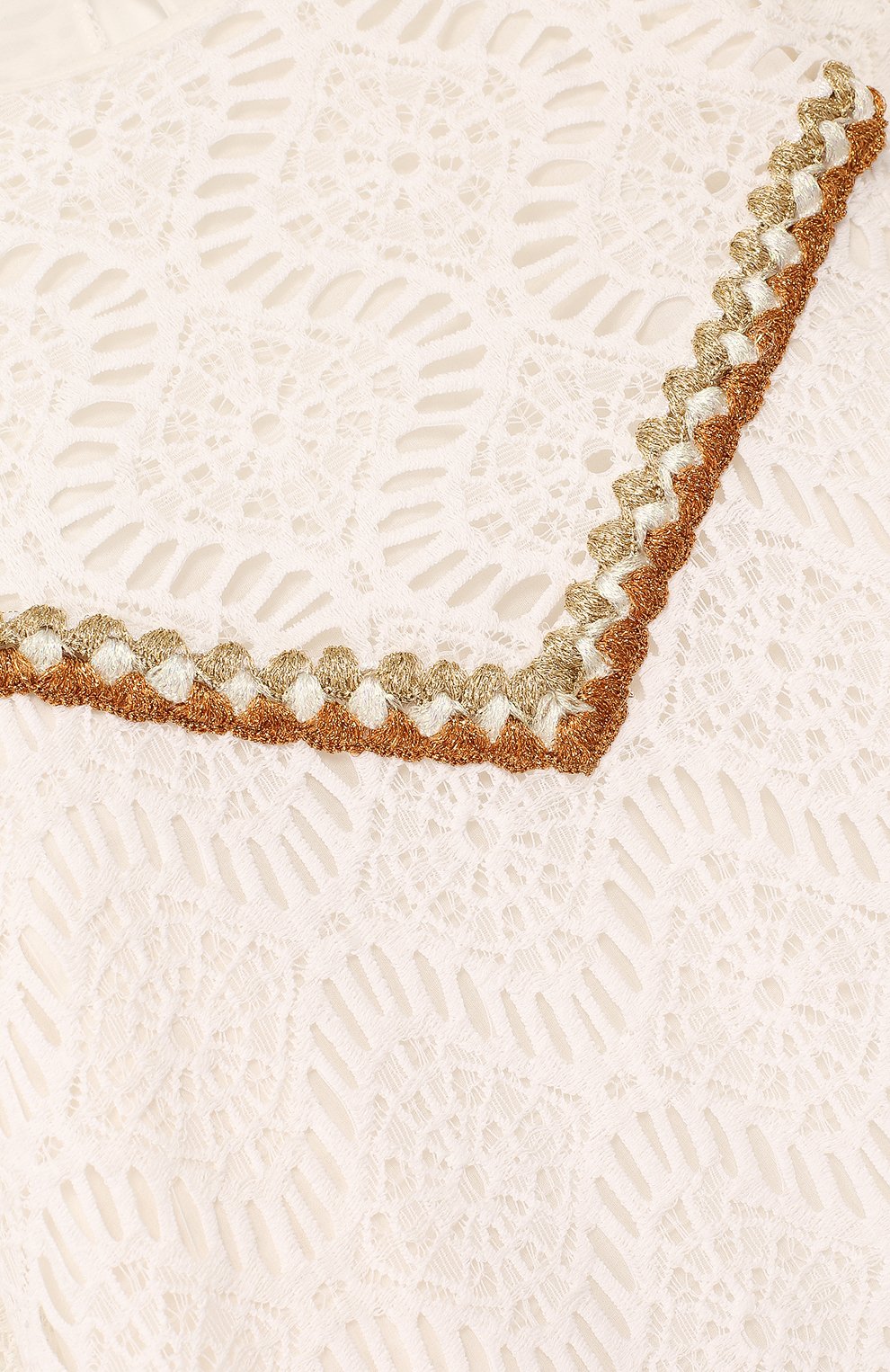 Кружевное мини-платье свободного кроя с металлизированной вышивкой MISSONI, арт. E18.BA.219640, фото 3