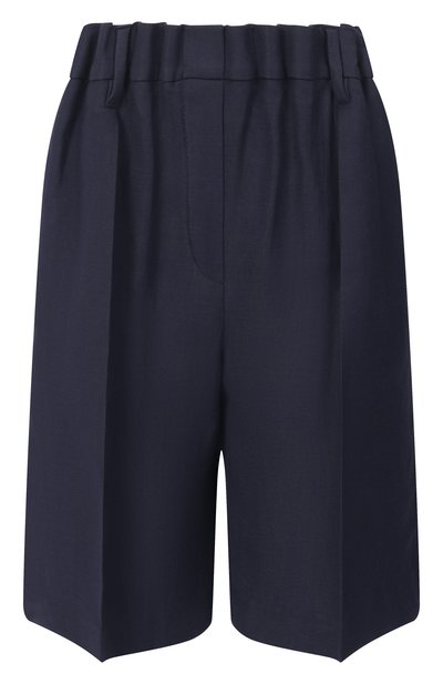 Ж�енские шорты из вискозы и льна BRUNELLO CUCINELLI, арт. MH126P8612