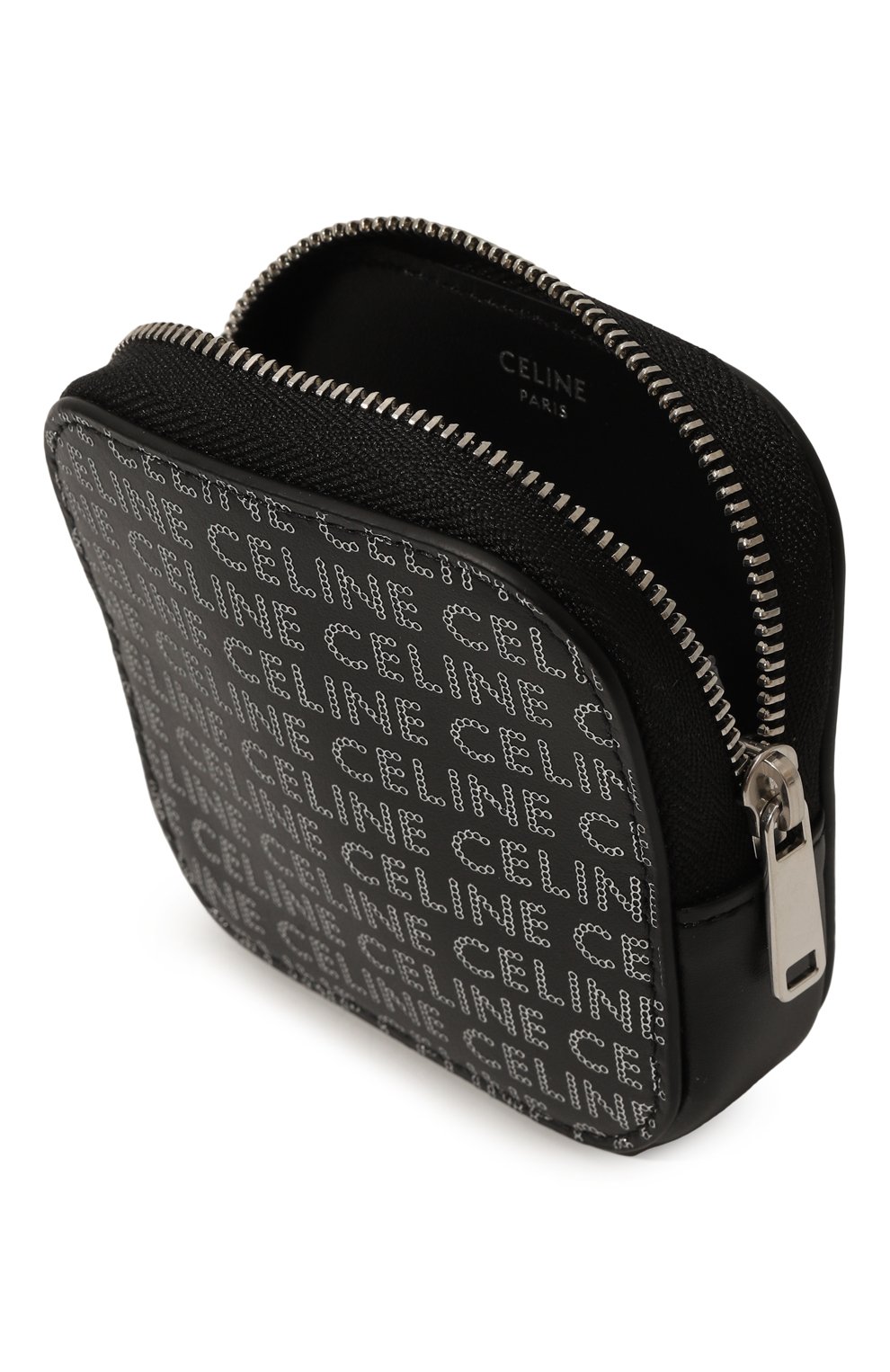 Кожаный кошелек для монет CELINE черного цвета по цене 45550 руб., арт. 10K74/3FGH, фото 3 Кожаный кошелек для монет CELINE, арт. 10K74/3FGH, фото 3