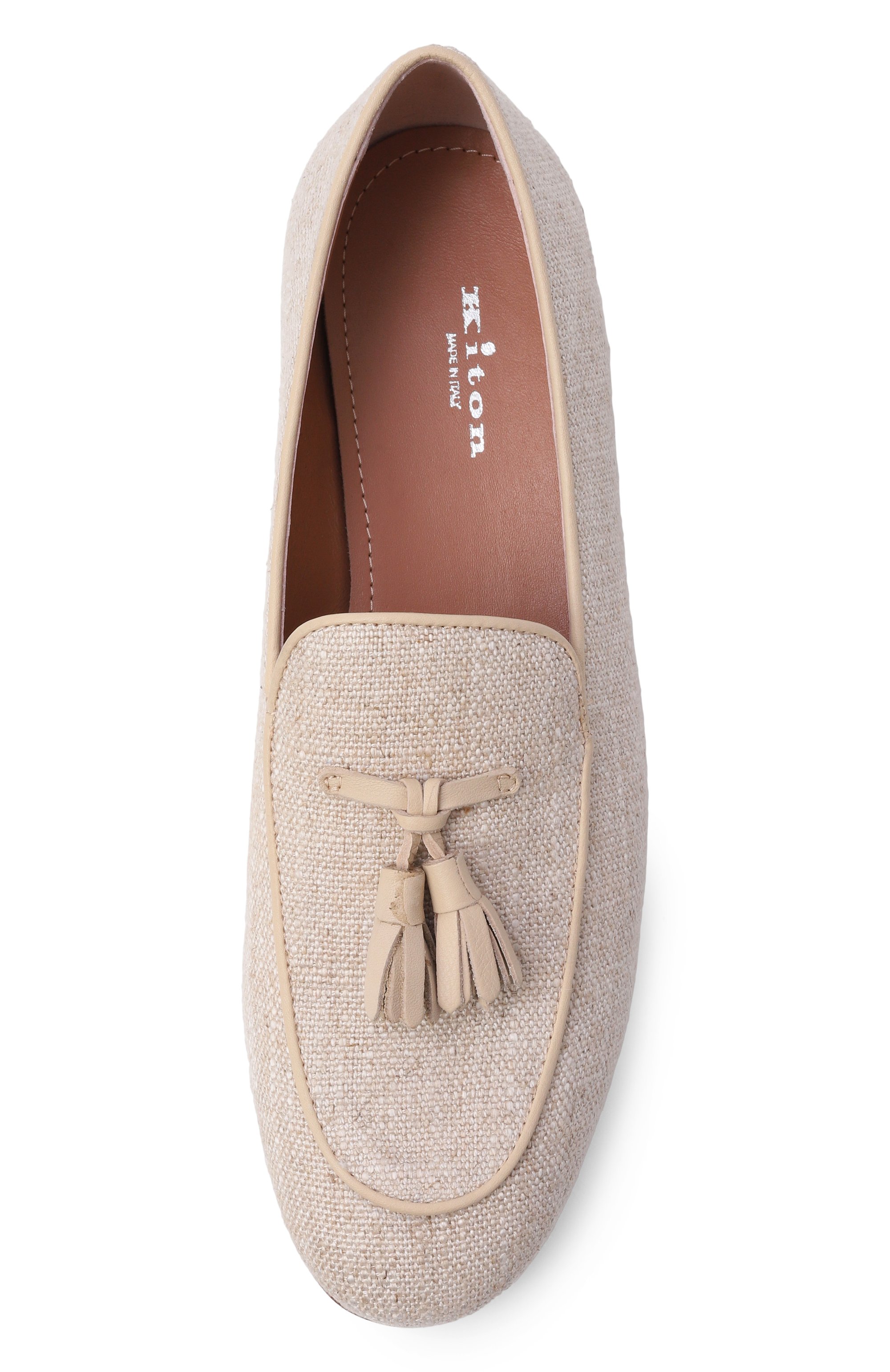 Текстильные лоферы KITON, арт. D59804N0144502, фото 6