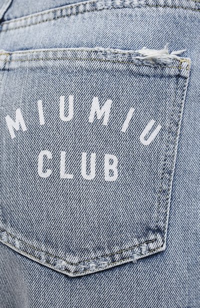 Джинсовые шорты MIU MIU синего цвета по цене 79000 руб., арт. GWP353-U8R-F0008, фото 5 Джинсовые шорты MIU MIU, арт. GWP353-U8R-F0008, фото 5