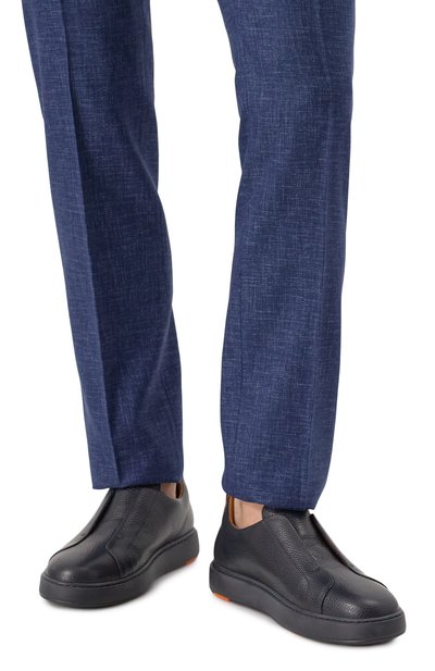 Кожаные кеды cleanic SANTONI, арт. MBCG219950CATLLD, фото 3