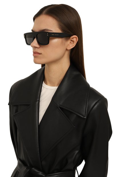 Солнцезащитные очки GUCCI черного цвета по цене 40320 руб., арт. GG1085S/691349 J0740, фото 2 Солнцезащитные очки GUCCI, арт. GG1085S/691349 J0740, фото 2