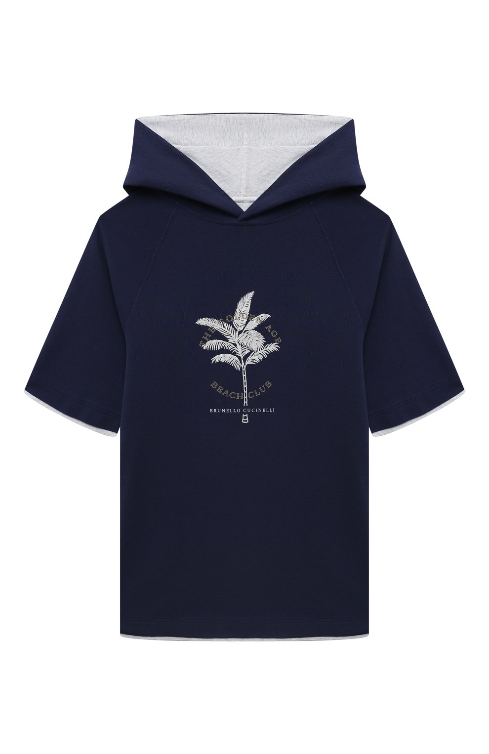 Хлопковая футболка BRUNELLO CUCINELLI, арт. BE854E169C, фото 1