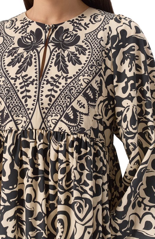 Хлопковое платье Weekend Max Mara ANZI0 Бежевый  ANZI0 Фото 5