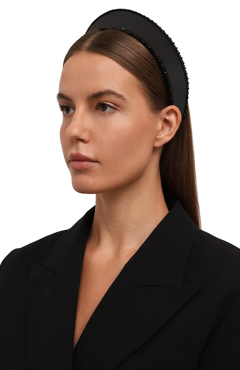 Ободок для волос PANFIL черного цвета по цене 30000 руб., арт. 0-KOK3-DB2, фото 2 Ободок для волос PANFIL, арт. 0-KOK3-DB2, фото 2