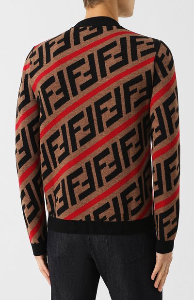 Шерстяной джемпер с принтом FENDI, арт. FZZ416 A4GN, фото 4