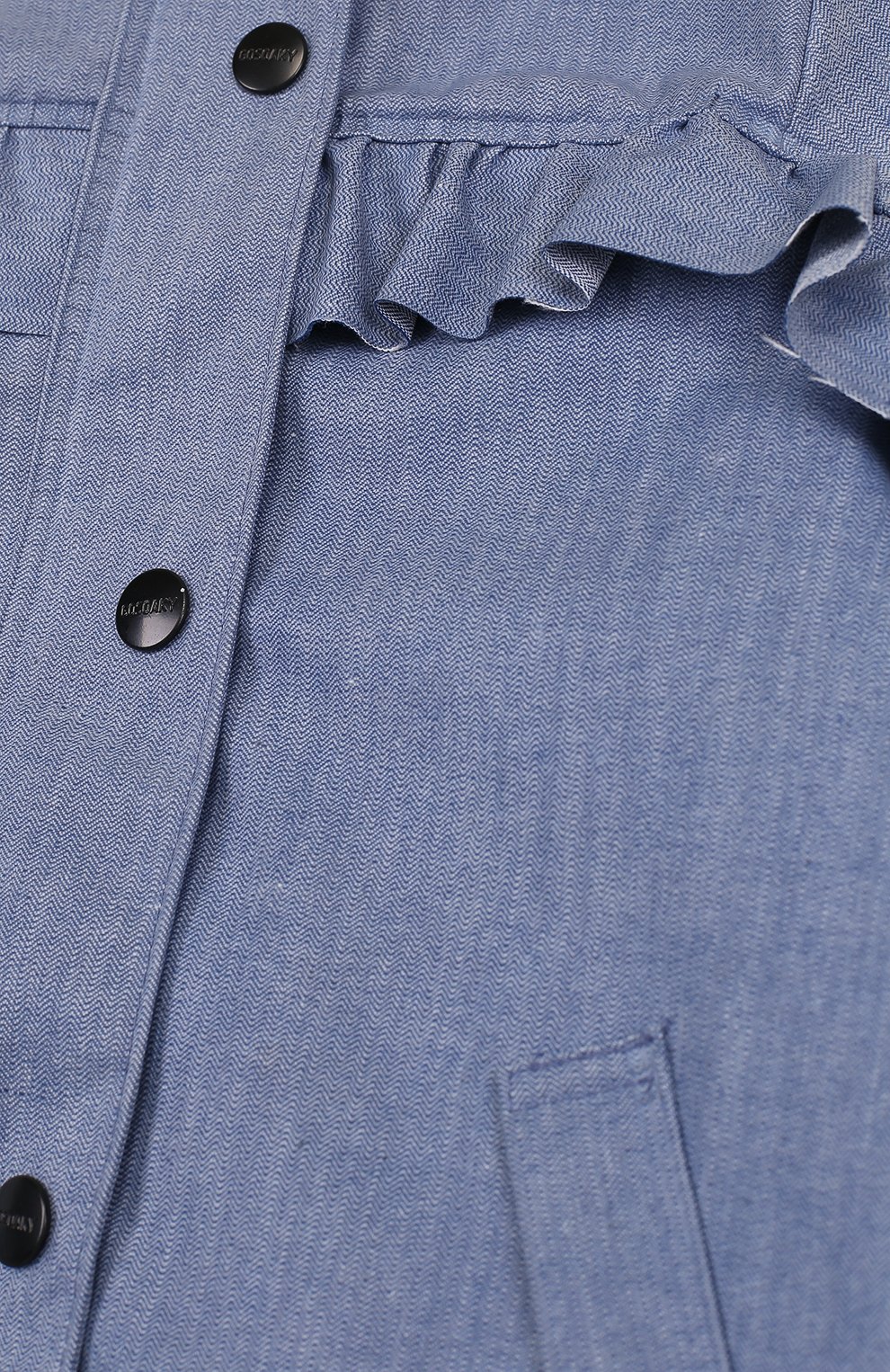 Дождевик с капюшоном и оборками GOSOAKY, арт. 181.101.239/C0ATED DENIM, фото 3