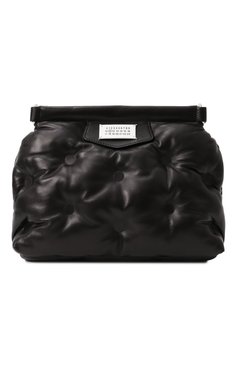 Женская сумка glam slam classique small MAISON MARGIELA черного цвета, арт. SB1WG0028/P4300 | Фото 1 (Ремень/цепочка: На ремешке; Материал: Натуральная кожа; Размер: small; Драгоценные камни: Проставлено; Материал сплава: Проставлено)
