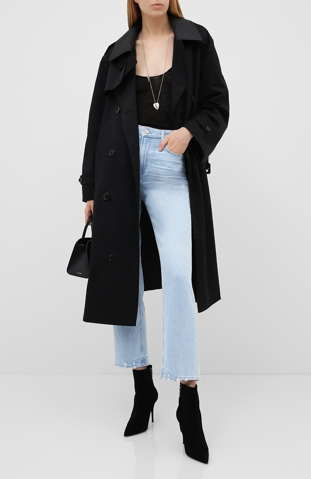 Замшевые ботильоны lexi SAINT LAURENT, арт. 620157/C2000, фото 2