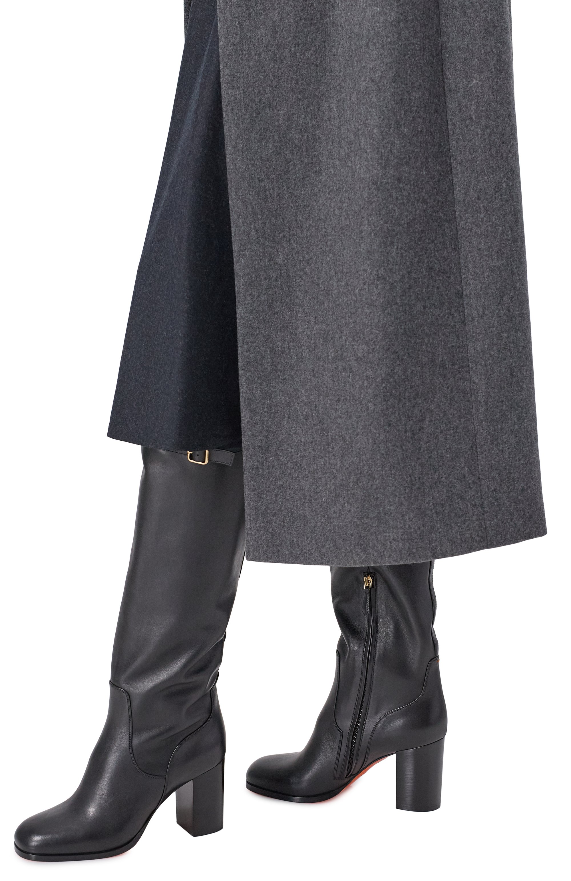 Кожаные сапоги SANTONI, арт. WSNG71746HI3NDYL, фото 2