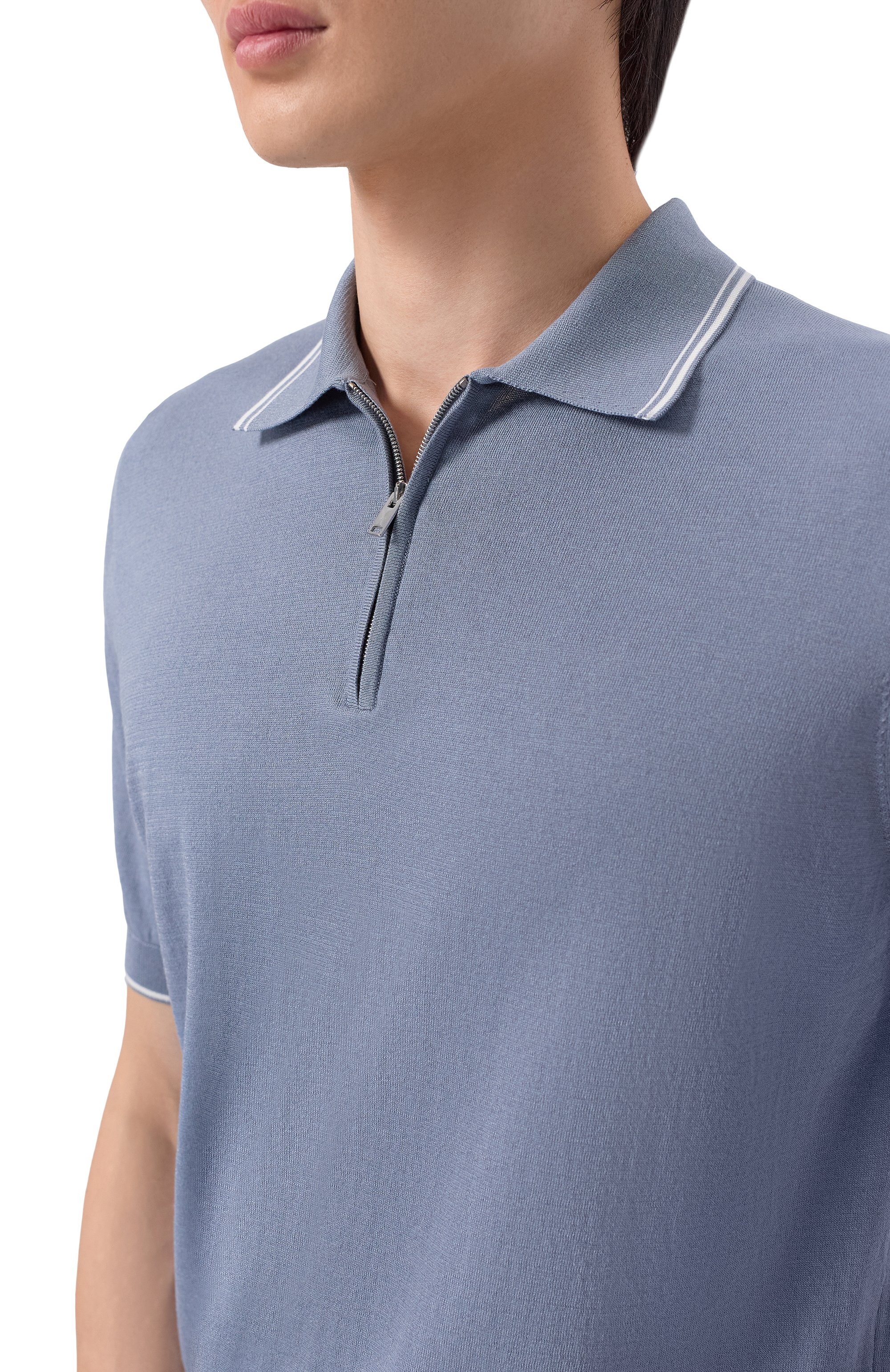 Поло из хлопка и шелка MVST, арт. M26.CSM.K425, фото 5