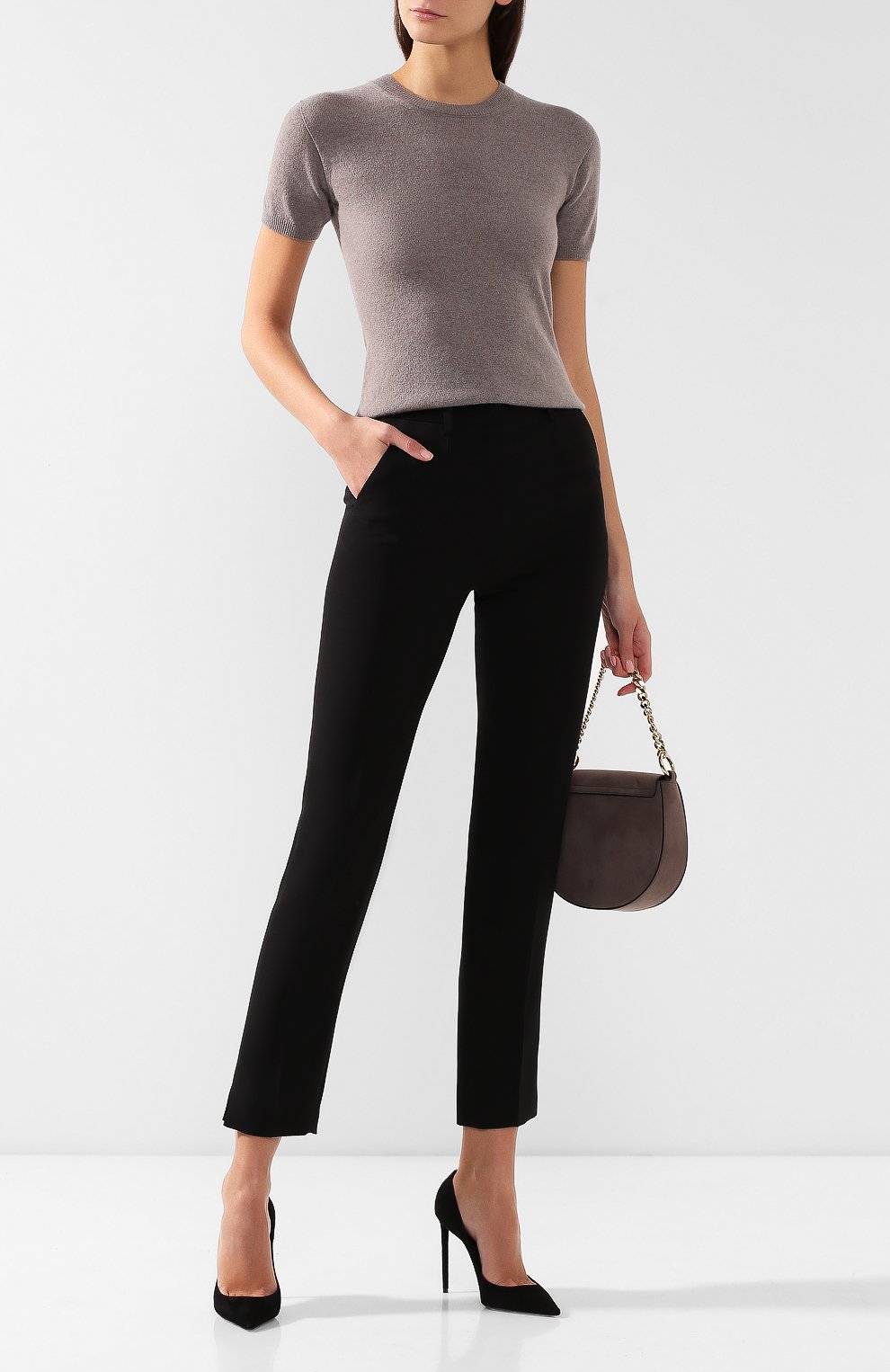 Кашемировый топ GIORGIO ARMANI бежевого цвета по цене 97700 руб., арт. 6GAM35/AM80Z, фото 2 Кашемировый топ GIORGIO ARMANI, арт. 6GAM35/AM80Z, фото 2