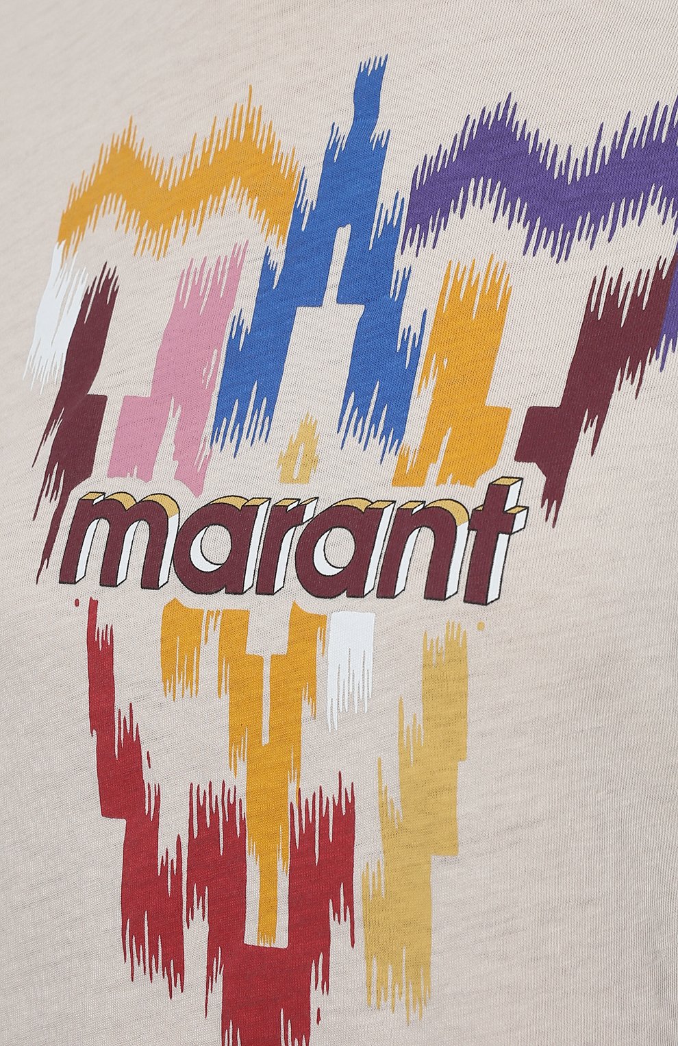 Хлопковая футболка ISABEL MARANT ETOILE, арт. TS0406-22P052E/ZEWEL, фото 5