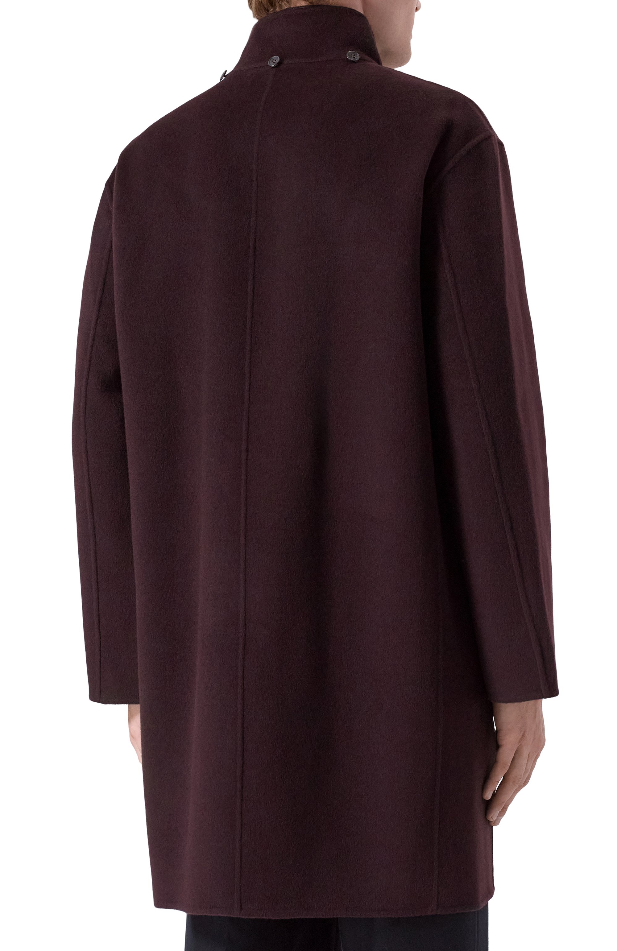 Пальто из шерсти и кашемира 12 STOREEZ бордового цвета по цене 65000 руб., арт. 134078, фото 6 Пальто из шерсти и кашемира 12 STOREEZ, арт. 134078, фото 6