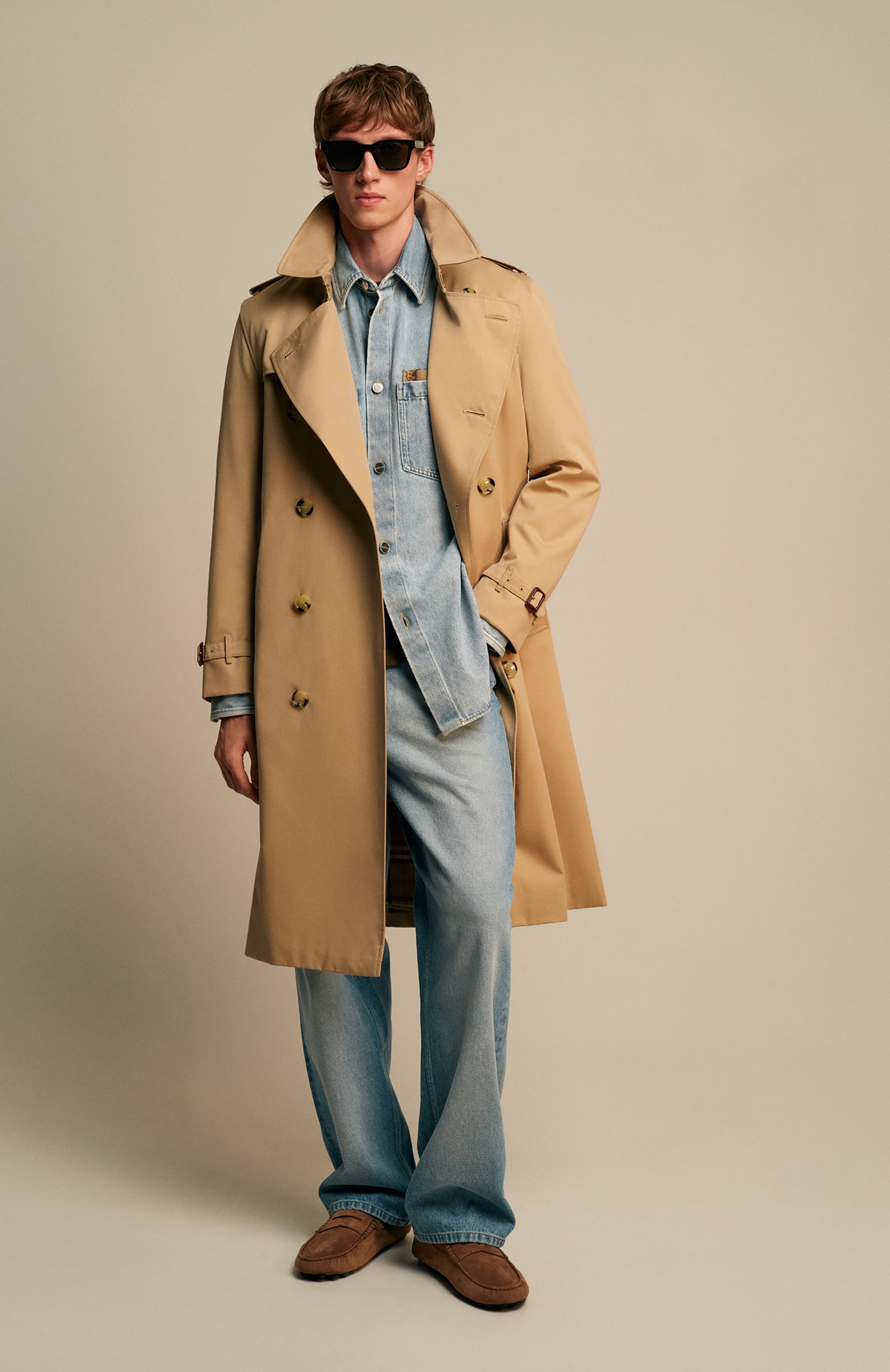 Хлопковый тренч BURBERRY, арт. 8079385, фото 8