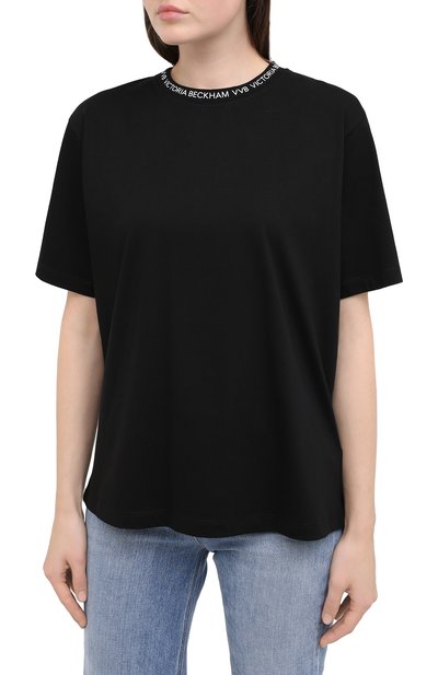 Хлопковая футболка VICTORIA, VICTORIA BECKHAM, арт. 2320JTS001762A, фото 3